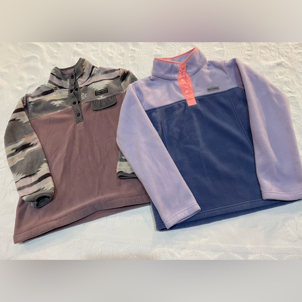 Girls fleece pullover bundle. Columbia & Simply Southern.